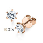 [RU-1572] Ohrstecker Weißgold 585