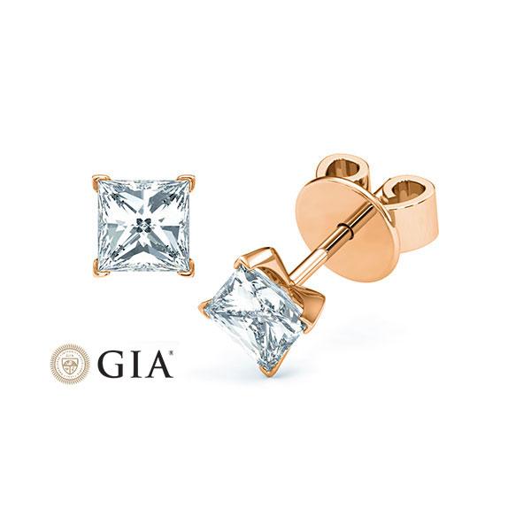 [RU-1573] Ohrstecker Weißgold 585