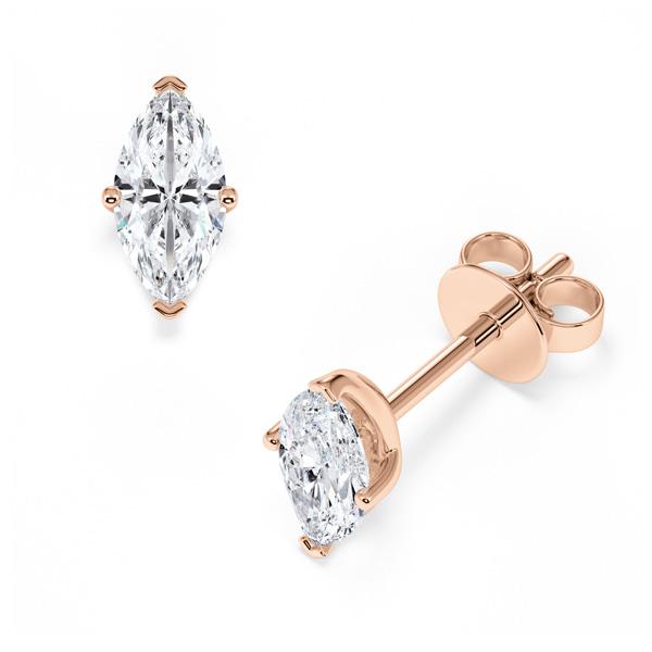 [RU-1777] Ohrstecker Weißgold 585