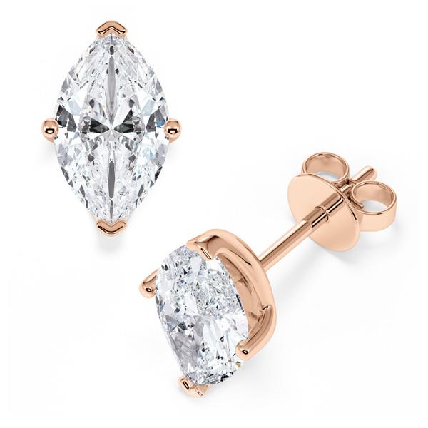 [RU-1777] Ohrstecker Weißgold 585