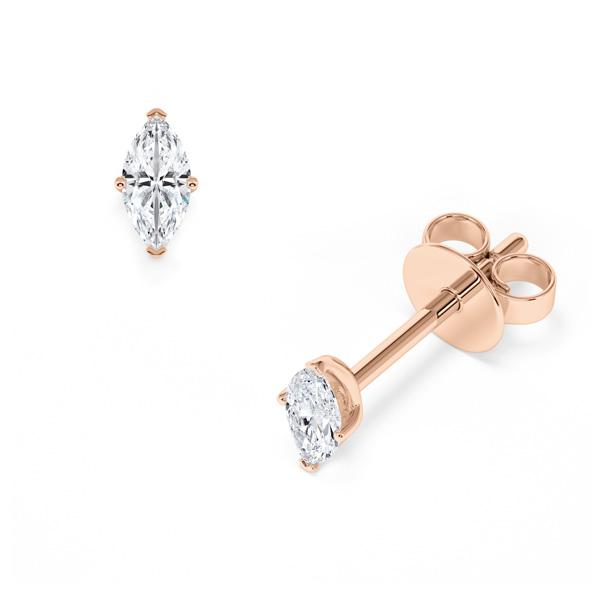 [RU-1777] Ohrstecker Weißgold 585