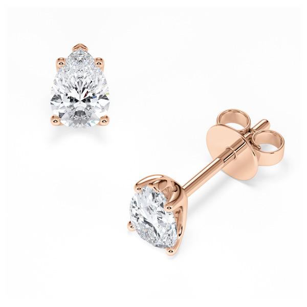 [RU-1779] Ohrstecker Weißgold 585