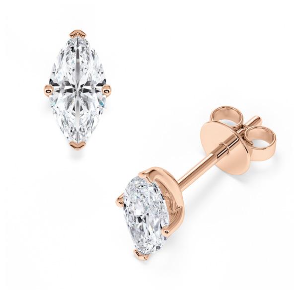 [RU-1777] Ohrstecker Weißgold 585