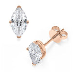 [RU-1777] Ohrstecker Weißgold 585