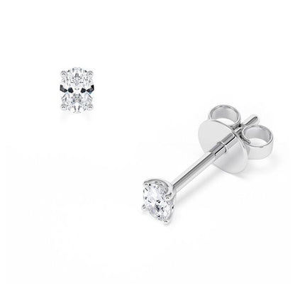 [RU-1778] Ohrstecker Weißgold 585