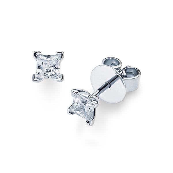 [RU-1573] Ohrstecker Weißgold 585