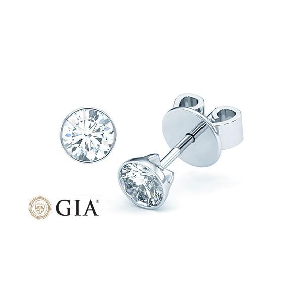 [RU-1575] Ohrstecker Weißgold 585