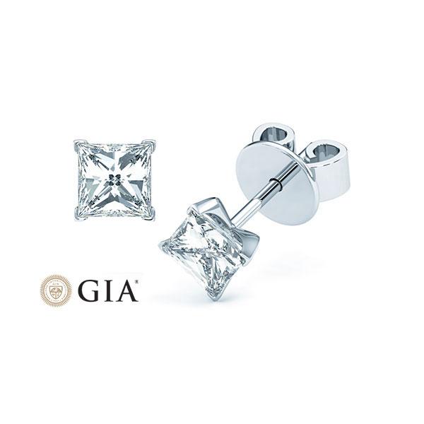 [RU-1573] Ohrstecker Weißgold 585