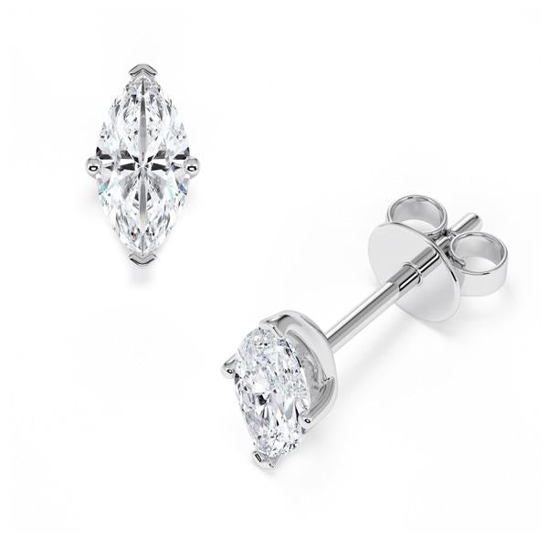 [RU-1777] Ohrstecker Weißgold 585