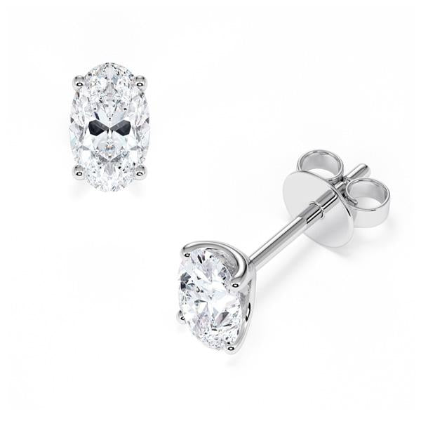 [RU-1778] Ohrstecker Weißgold 585