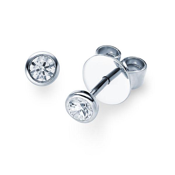 [RU-1575] Ohrstecker Weißgold 585