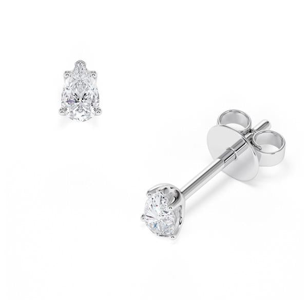 [RU-1779] Ohrstecker Weißgold 585