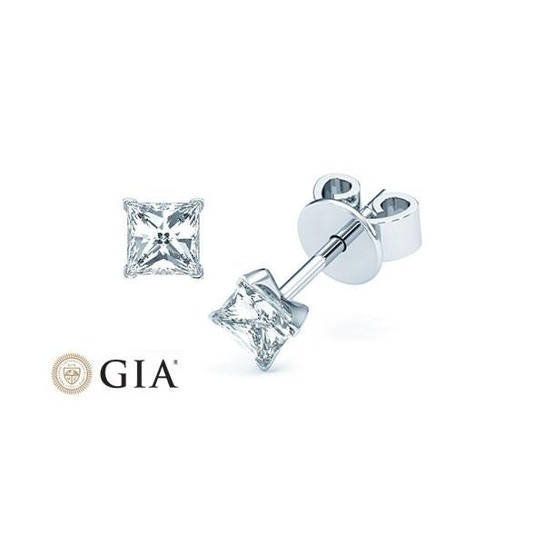 [RU-1573] Ohrstecker Weißgold 585