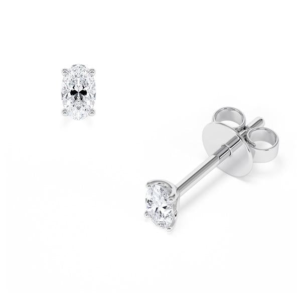 [RU-1778] Ohrstecker Weißgold 585