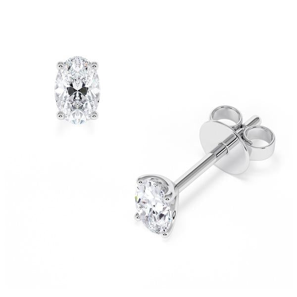 [RU-1778] Ohrstecker Weißgold 585