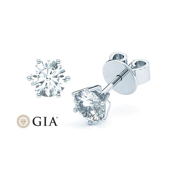 [RU-1572] Ohrstecker Weißgold 585