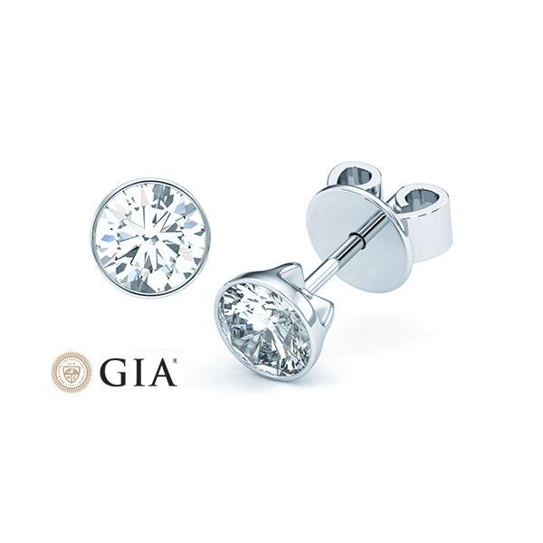 [RU-1575] Ohrstecker Weißgold 585