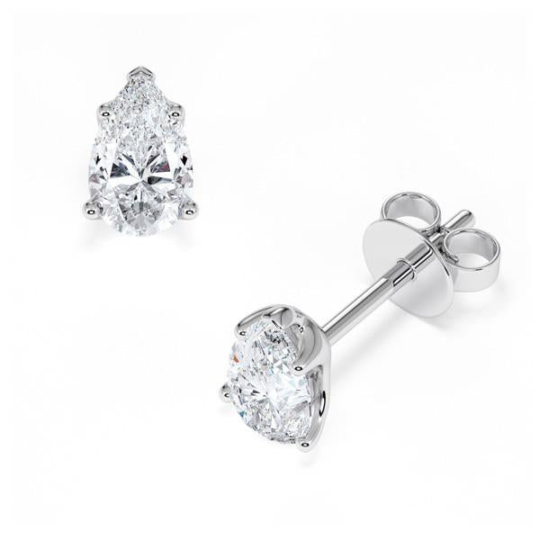 [RU-1779] Ohrstecker Weißgold 585