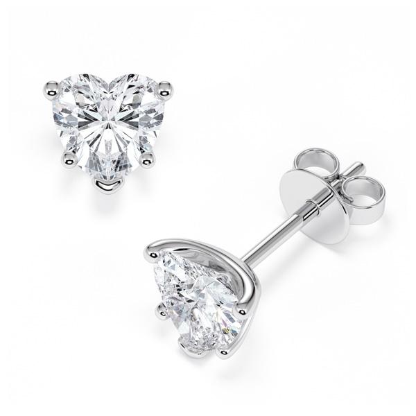 [RU-1776] Ohrstecker Weißgold 585