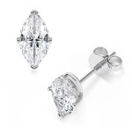 [RU-1777] Ohrstecker Weißgold 585