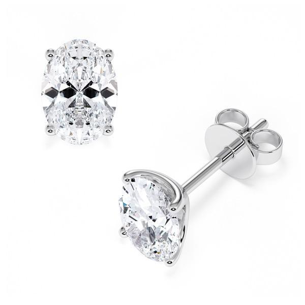 [RU-1778] Ohrstecker Weißgold 585