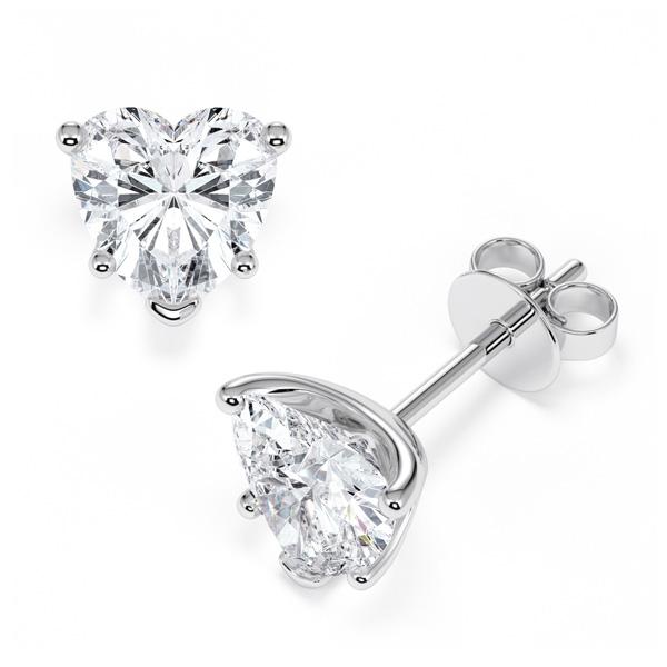 [RU-1776] Ohrstecker Weißgold 585