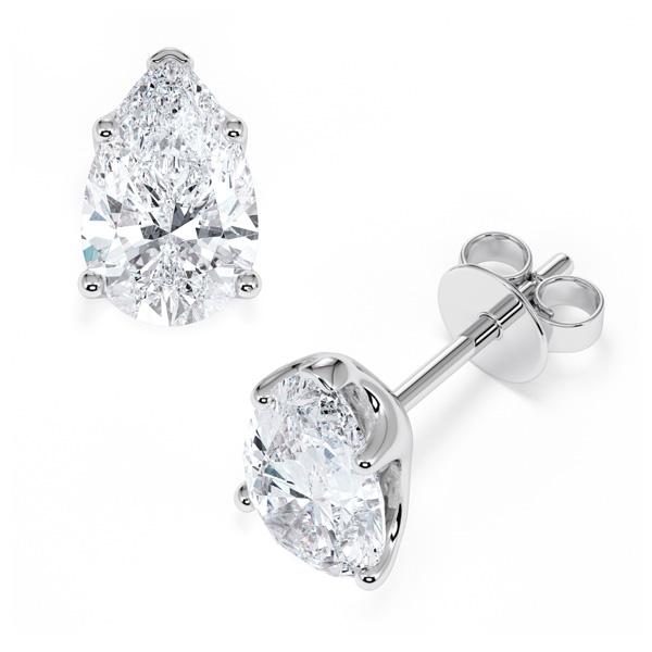 [RU-1779] Ohrstecker Weißgold 585