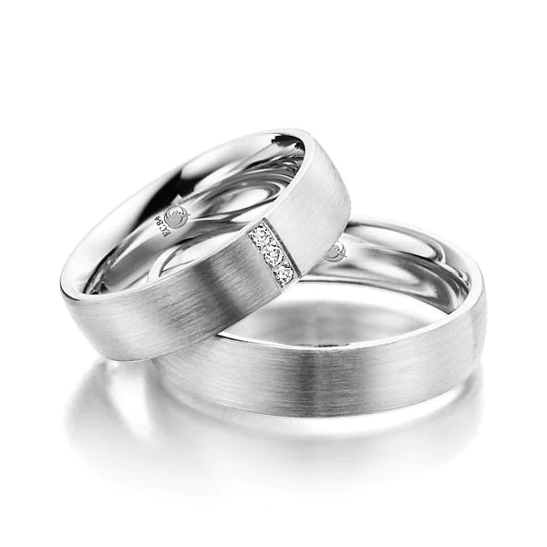 RU-1001 Paar Trauringe Platin