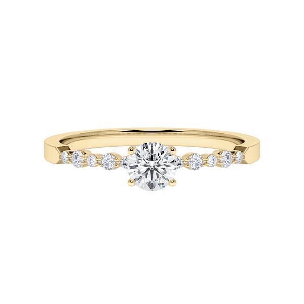 [RU-1787] Verlobungsring Weißgold 375