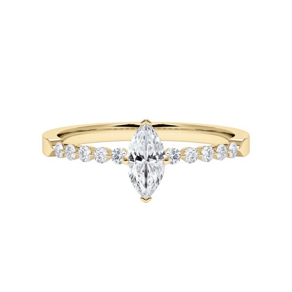 [RU-1788] Verlobungsring Weißgold 375