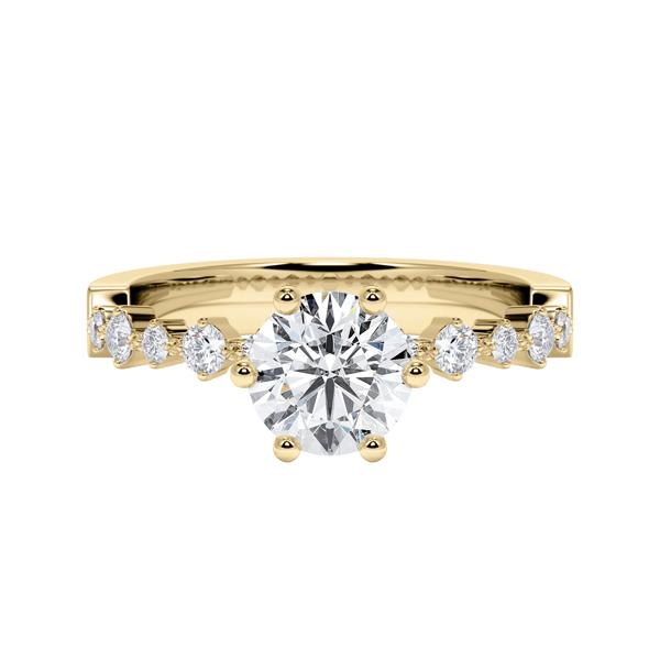 [RU-1795] Verlobungsring Weißgold 375