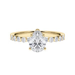 [RU-1792] Verlobungsring Weißgold 375