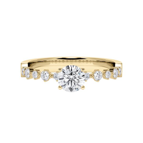 [RU-1795] Verlobungsring Weißgold 375