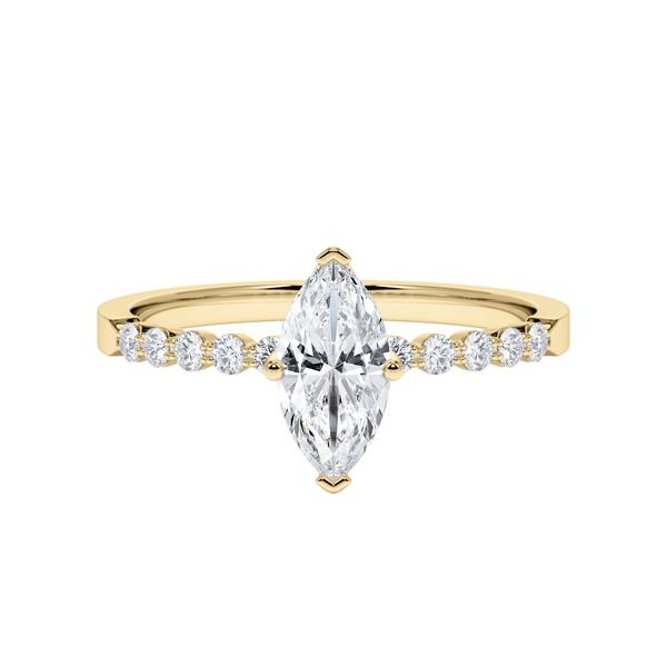 [RU-1786] Verlobungsring Weißgold 375