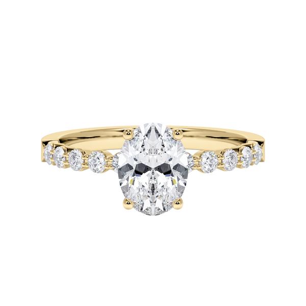 [RU-1786] Verlobungsring Weißgold 375