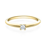 [RU-1569] Verlobungsring Weißgold 585