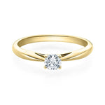 [RU-1570] Verlobungsring Weißgold 585