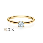 [RU-1494] Verlobungsring Weißgold 585