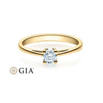 [RU-1501] Verlobungsring Weißgold 585