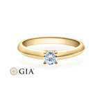 [RU-1507] Verlobungsring Weißgold 585