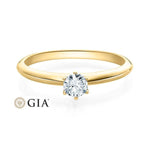 [RU-1568] Verlobungsring Weißgold 585