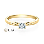 [RU-1570] Verlobungsring Weißgold 585