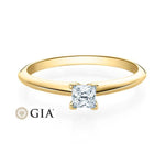 [RU-1569] Verlobungsring Weißgold 585