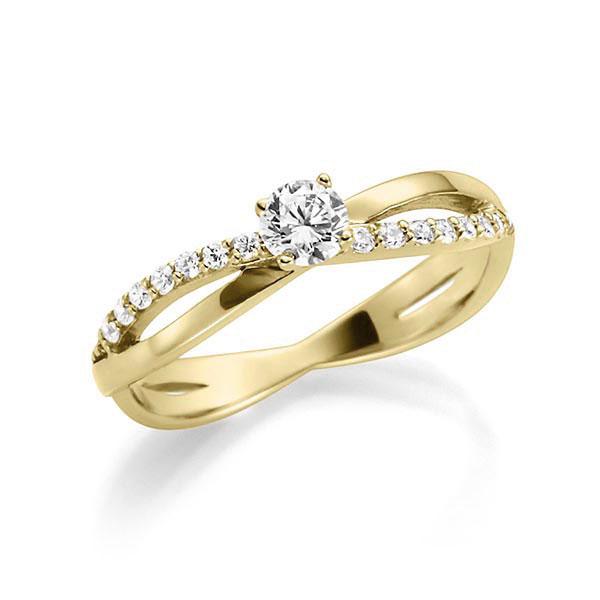 [RU-1278] Verlobungsring Weißgold 585