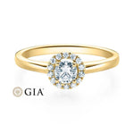 [RU-1589] Verlobungsring Weißgold 585