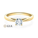 [RU-1570] Verlobungsring Weißgold 585