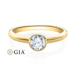 [RU-1571] Verlobungsring Weißgold 585