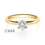 [RU-1585] Verlobungsring Weißgold 585