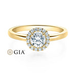 [RU-1589] Verlobungsring Weißgold 585