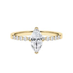 [RU-1786] Verlobungsring Weißgold 375